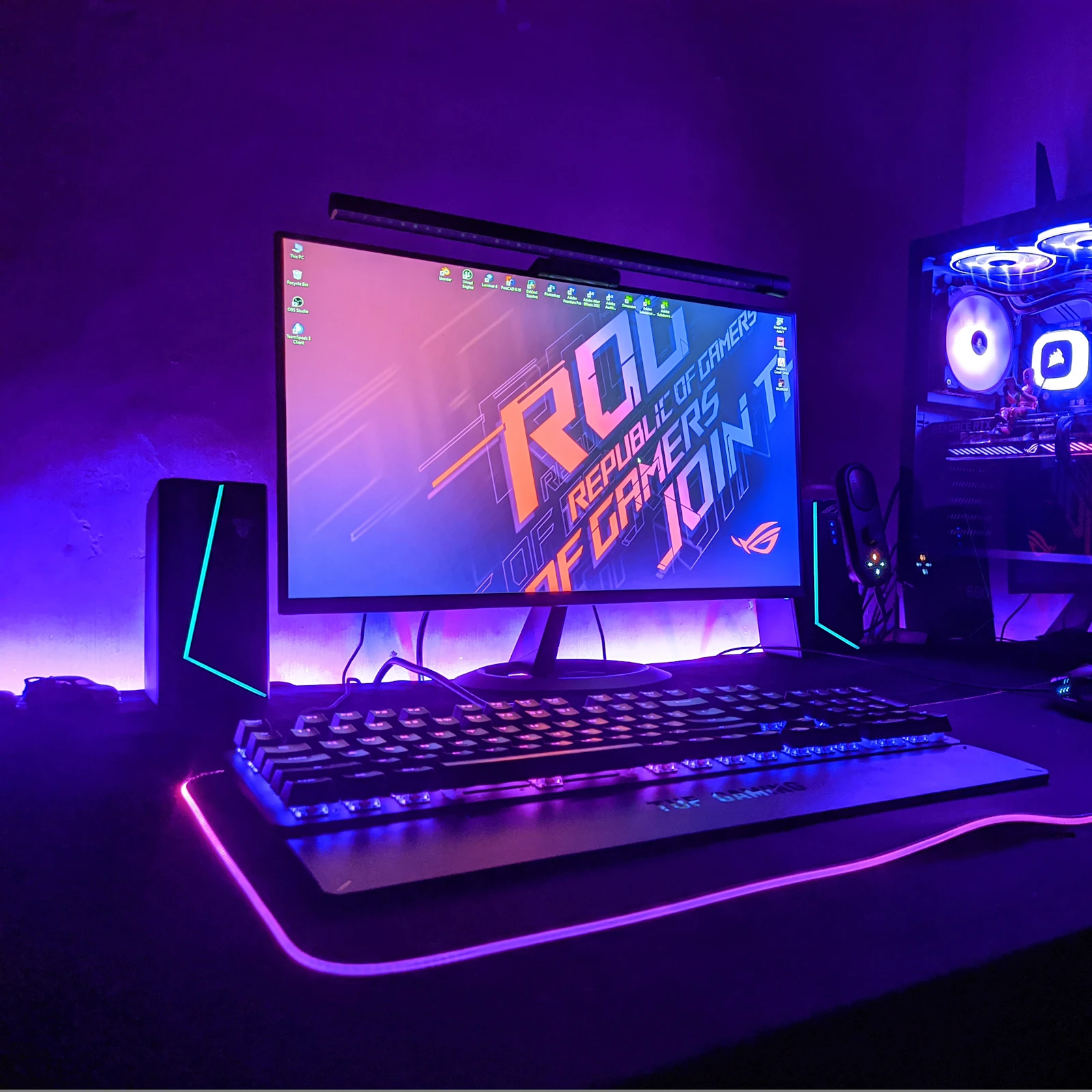 ماوس پادی گەورەی RGB